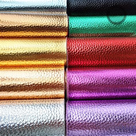 Metallic Leatherette Fabric 